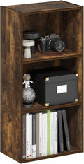 Furinno Luder 3-Tier Open Shelf Bookcase, Amber Pine by Furinno-FitsYourSpaceFitsYourBudget