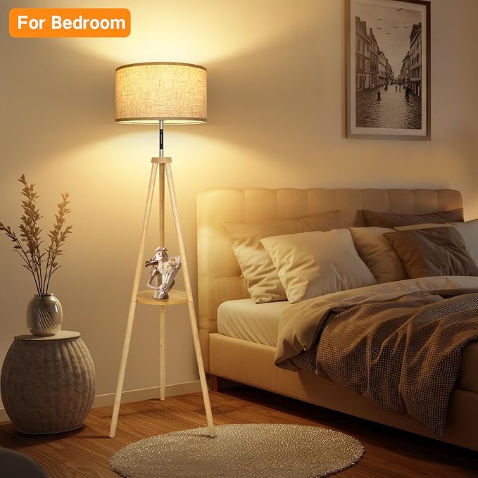 OUTON Wood Tripod Floor Lamp - Image 8
