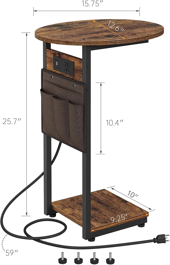 Vagusicc C Shaped End Table - Image 2