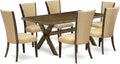 East West Furniture X777VE703-7 7 Piece Dinette Set Consist of a Rectangle by EastWestFurniture