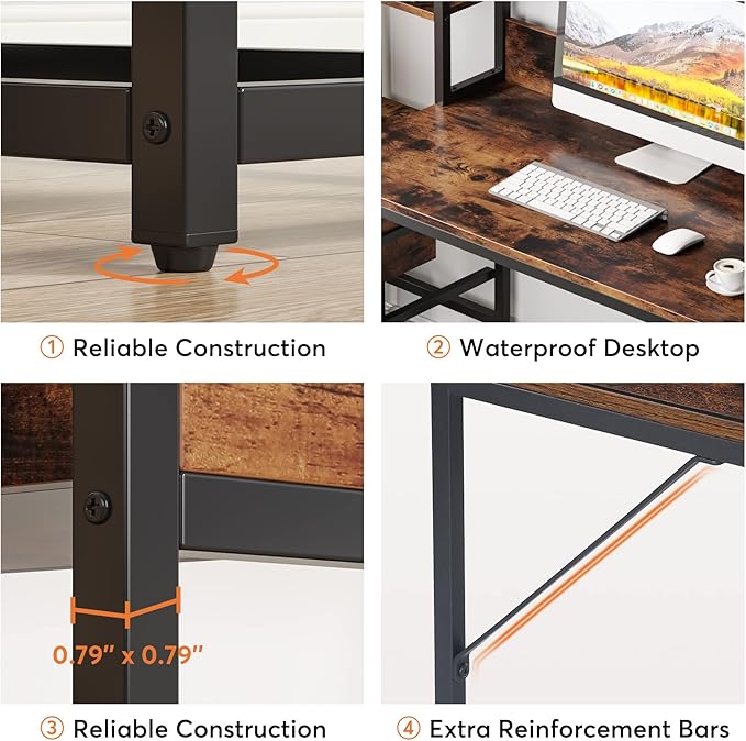 Tribesigns 55 Inch Computer Desk - Image 8