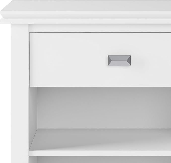 SIMPLIHOME Artisan SOLID WOOD 24 inch Wide Transitional Bedside Nightstand - Image 8