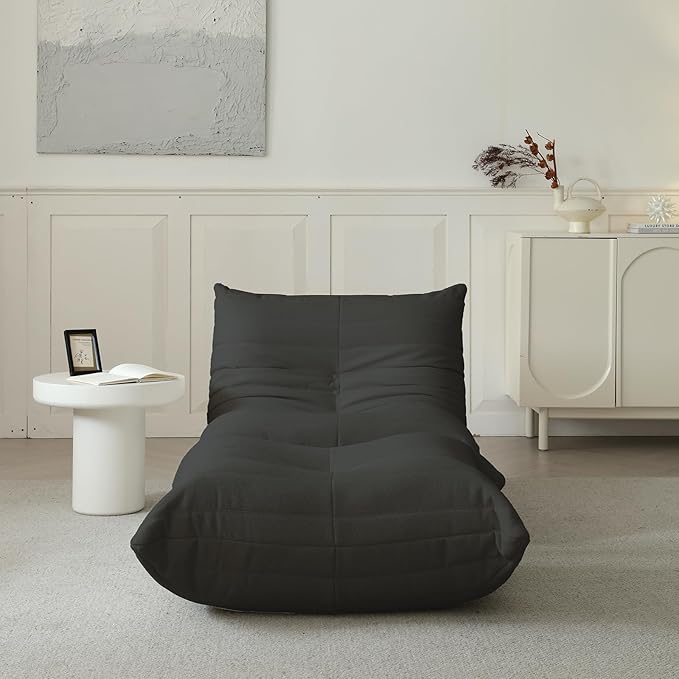 Luxury Sofa Couch Chair, Lazy Floor Seating, Fireside Bean Bag Chair, Ergonomic - Image 9