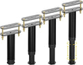 4 Pcs Adjustable Height Bed Support Legs 7.08-12.6 inch by Wlrrcwdttc