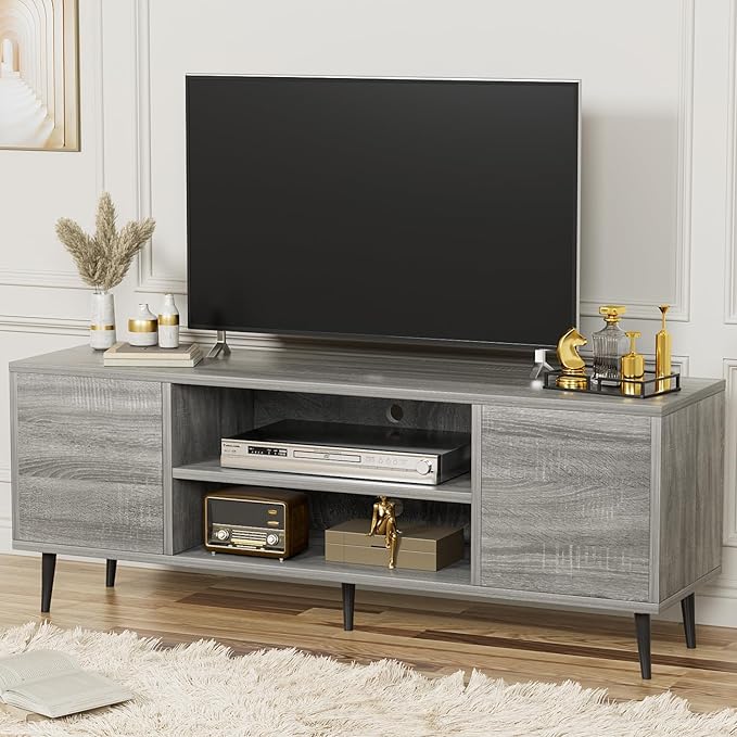 YESHOMY Modern TV Stand for 65" Television, Entertainment Center - Image 2