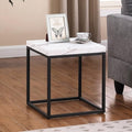 CENSI 18-Inch Marble Accent End Table/Side Table by CENSIFURNITURE