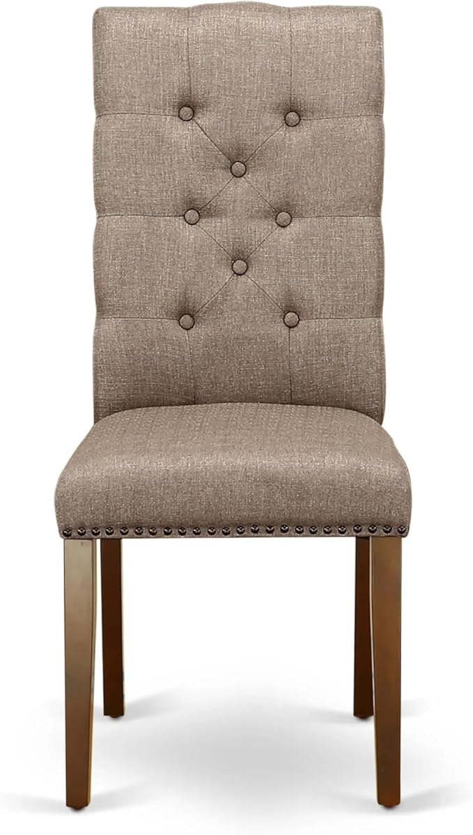 East West Furniture ELP3T16 Elsa Parson Dining Chairs - Image 5