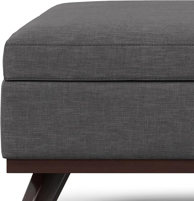 SIMPLIHOME Owen 40 inch Wide Mid Century Modern Square XL Coffee Table Storage - Image 13