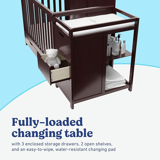 Graco Hadley All-in-One Convertible Crib & Changer – GREENGUARD Gold Certified - Image 7