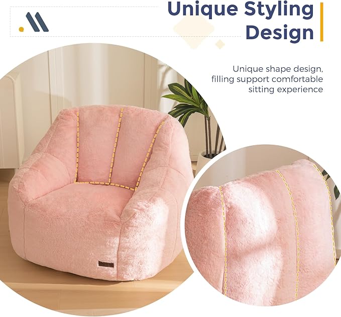 MAXYOYO Bean Bag Chair, Comfy Bean Bag Sofa - Image 5