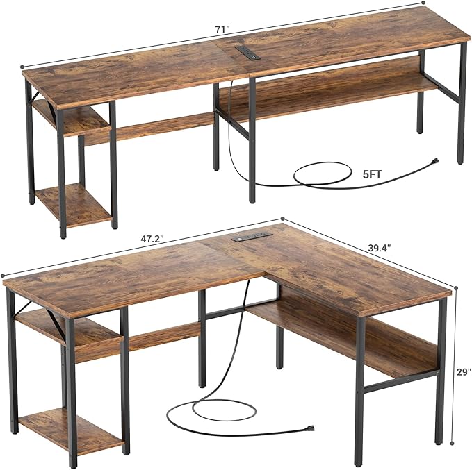 Reversible L Shaped Computer Desk - Image 3