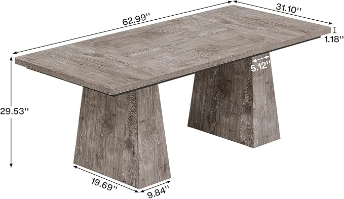 Tribesigns 63-Inch Executive Desk, Large Office Computer Desk - Image 2