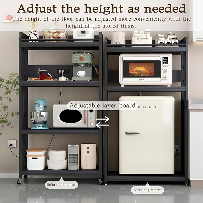 Adjustable 4-Tier Heavy Duty Kitchen Baker's Rack - Image 5