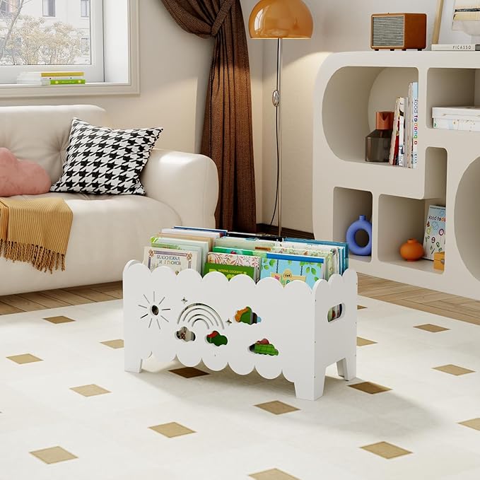 Wood Kids Bookshelf, Montessori Bookshelf, Suitable Kids Rooms, Nursery & - Image 7