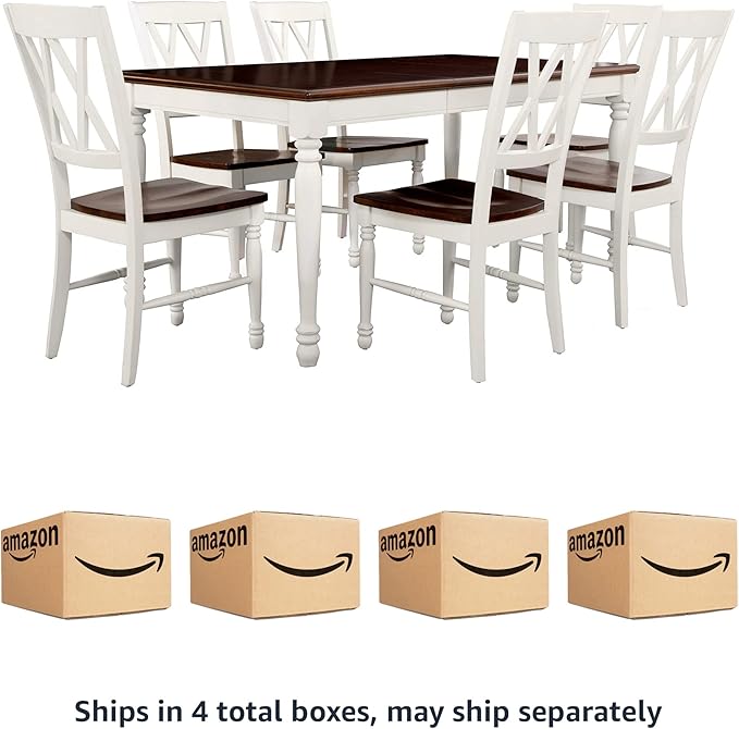 Crosley Furniture Shelby 7-Piece Traditional Dining Table Set - Image 5