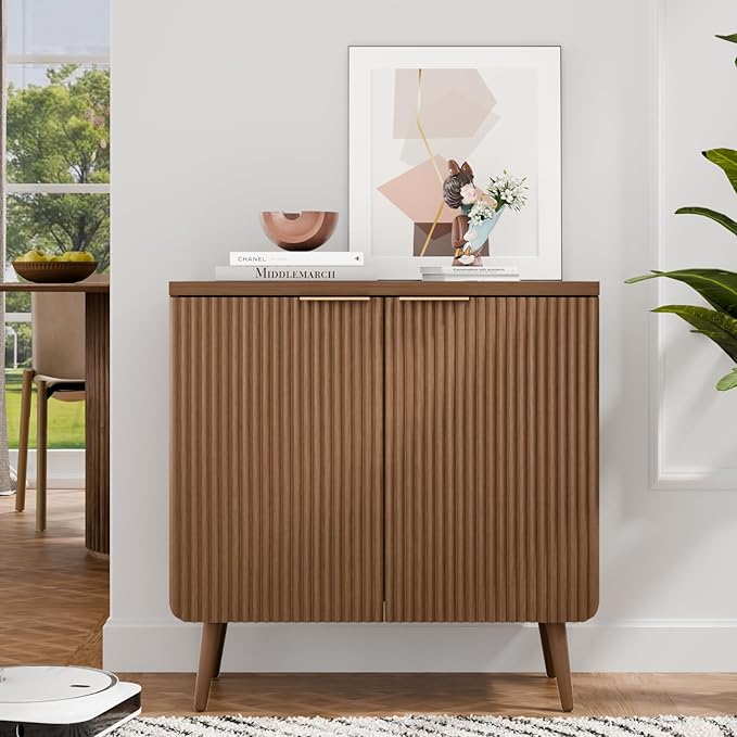 29.5" Sideboard Cabinet with 2 Doors, Modern Buffet Cabinet with Adjustable - Image 6