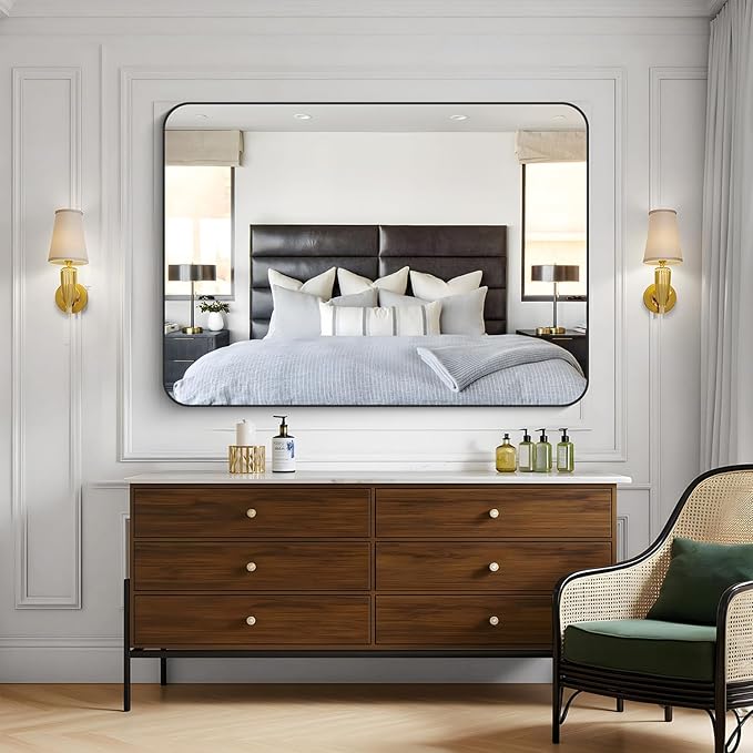 KOCUUY 36"x48" Large Rectangle Vanity Mirror, Modern Design of Upgraded - Image 7