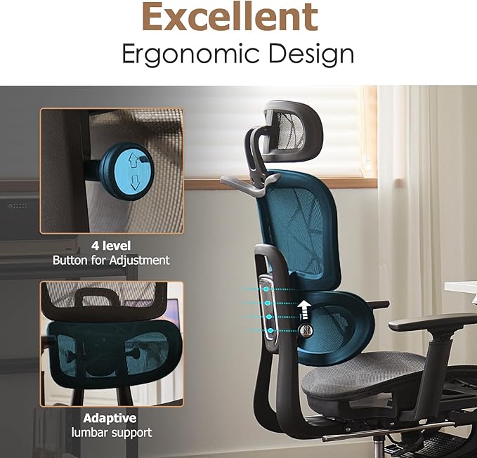 Ergonomic Mesh Office & Gaming Chair - Image 6