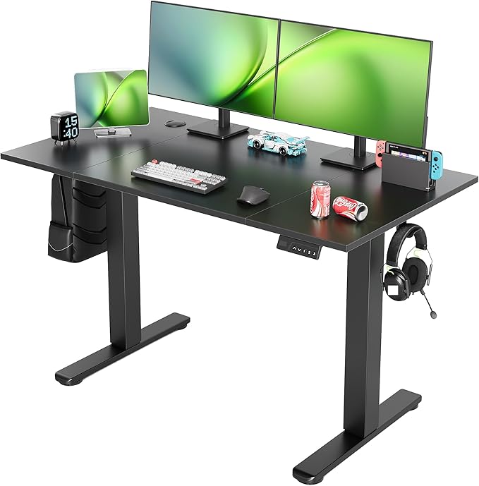 Seang Electric Standing Desk Adjustable Height, 48 x 24 Inch Sit Stand Desk by Unknown