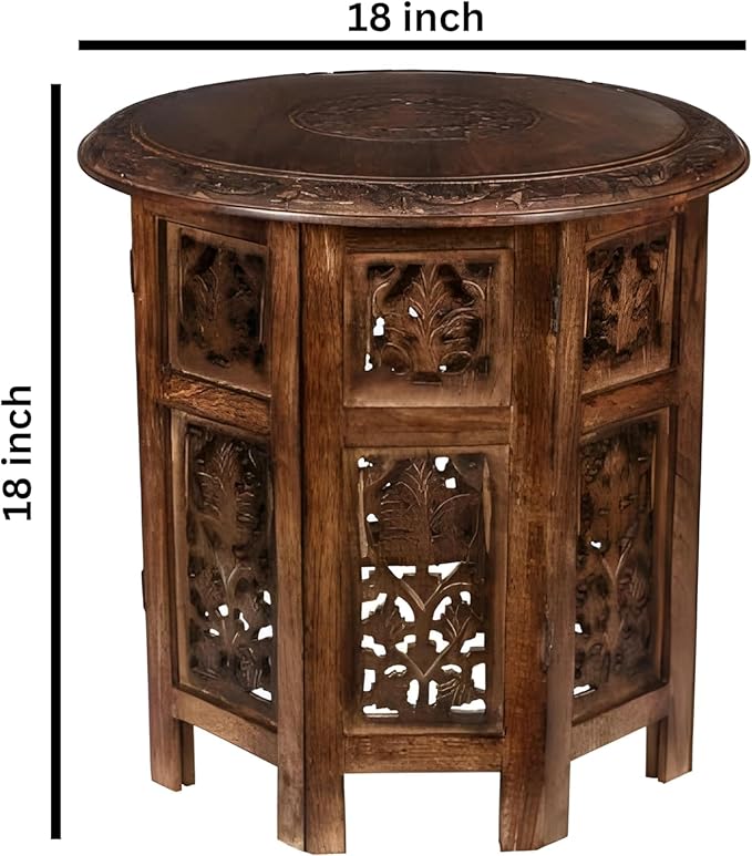 Lightnpro Elegant Handcrafted Wooden End Table - Image 3