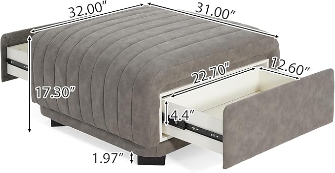 Christopher Knight Home Reyno Upholstered Ottoman - Image 2