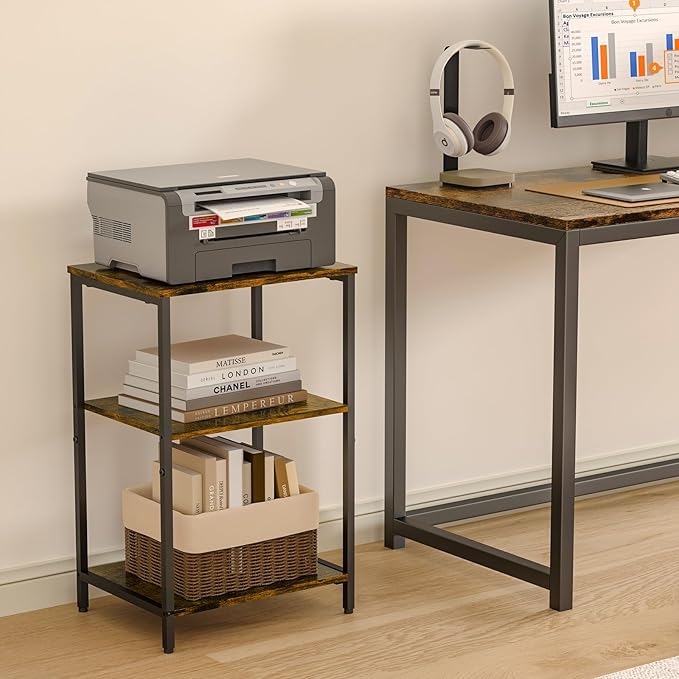 X-cosrack Side Table, Small End Table Record Player Stand - Image 5
