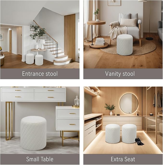 Get Set Style Modern Round Ottoman - Image 7