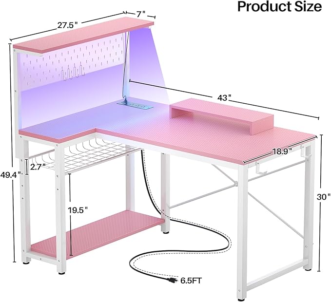 Homieasy Small Gaming Desk - Image 3