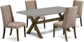 East West Furniture X797FL716-5 5 Piece Dining Table Set by EastWestFurniture