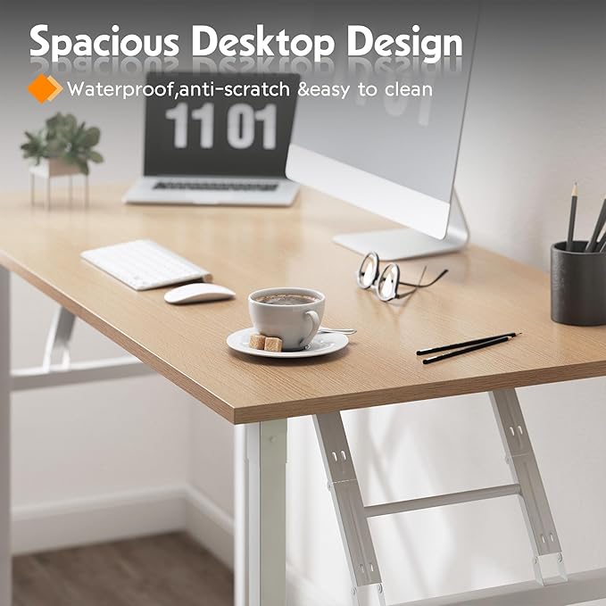 Need Small Desk 31 1/2" No Assembly Foldable Writing Table, Sturdy and Heavy - Image 7