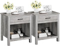 IDEALHOUSE Farmhouse Nightstand Set of 2 by IDEALHOUSE