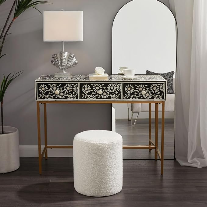 Get Set Style Modern Round Ottoman - Image 3