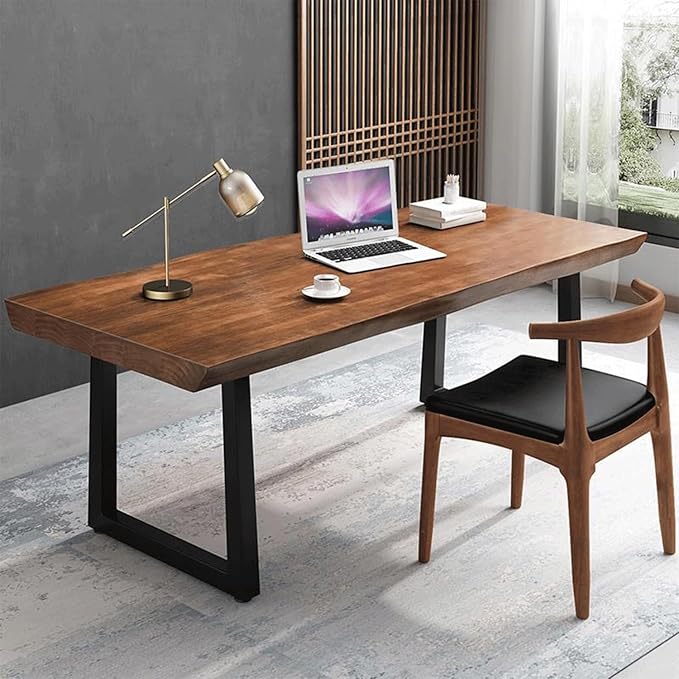 Modern Minimalist Solid Wood Office Desk - Image 6