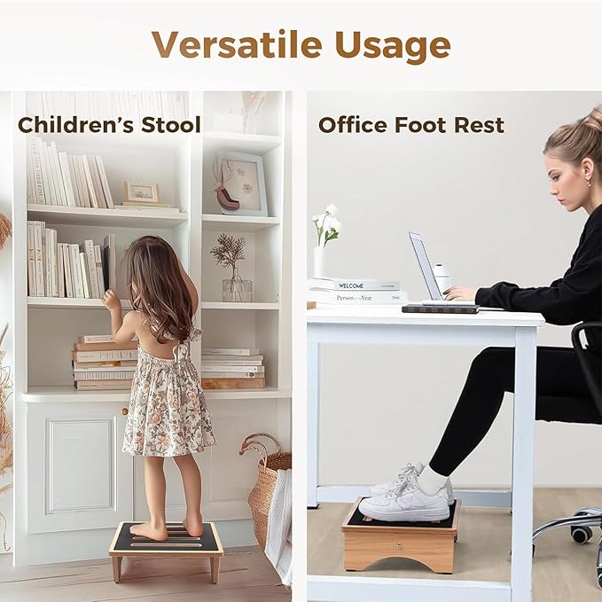 StrongTek 5" High Wooden Bed Step Stool - Image 4