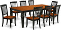 East West Furniture LGDA9-BCH-W 9 Piece Dining Room Furniture Set Includes a by EastWestFurniture
