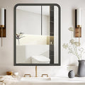 WallBeyond Black Wood Bathroom Mirrors by WallBeyond