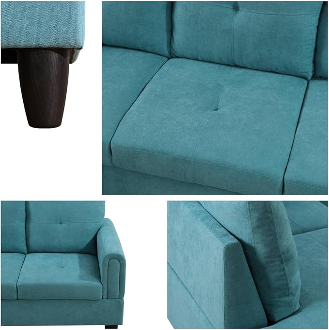 NAYSAYE Sectional Couch with Ottoman Storage, L Shaped Couch Sofa Furniture Sets - Image 5
