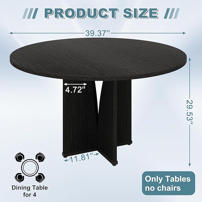 Round Dining Table for 4, Living Room - Image 2