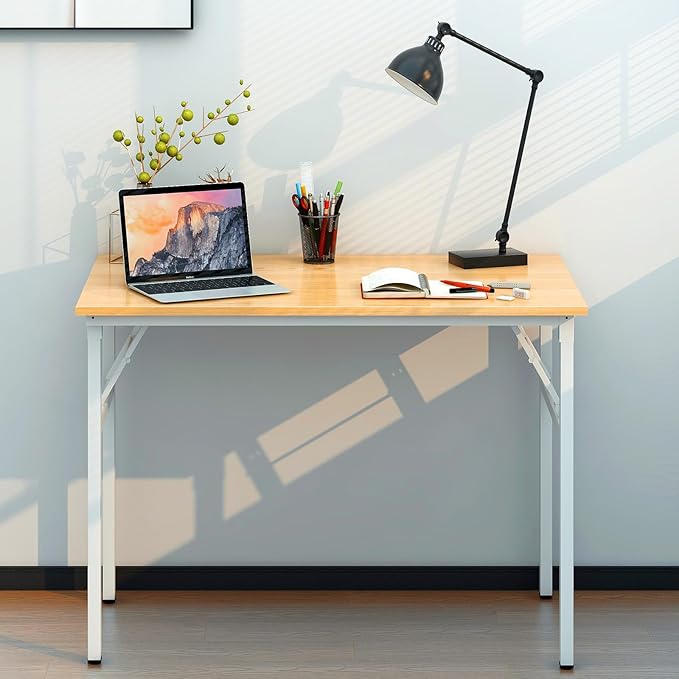 Need Folding Desk for Home Office 39-3/8 inch Length Modern Folding Table - Image 5