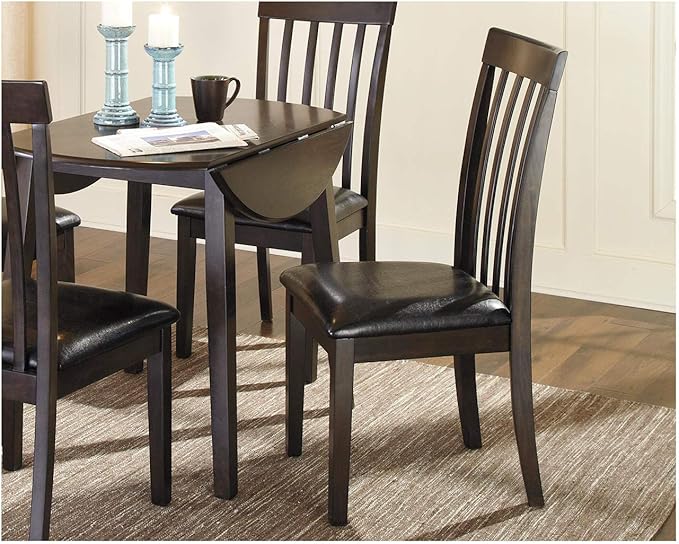 Signature Design by Ashley Hammis Round Dining Room Drop Leaf Table, Dark Brown - Image 10
