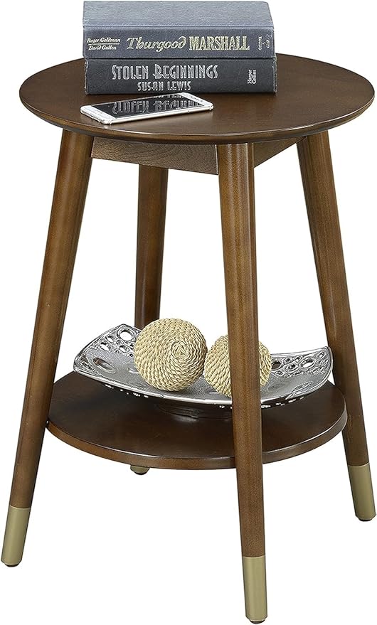 Convenience Concepts 7103050ES Wilson Mid Century Round End Table - Image 5