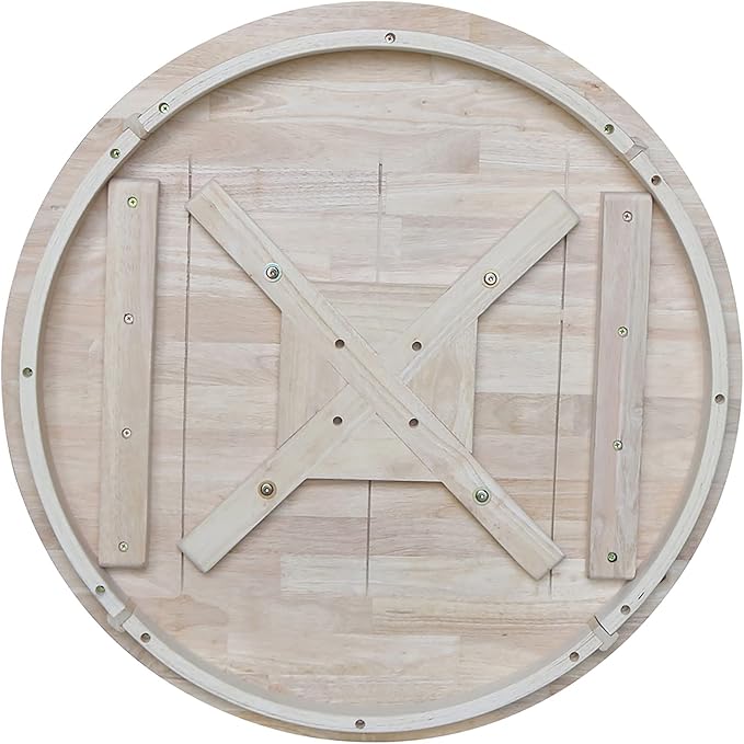 IC International Concepts 30" Round Top Pedestal Table, Counter Height-34.9" - Image 4