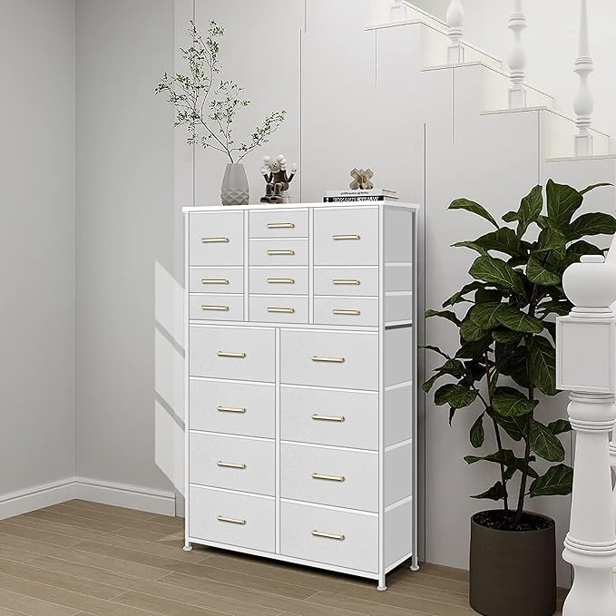 Large Dresser for Bedroom with 18 Drawers, Tall Fabric Storage Cabinet - Image 2