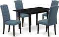 East West Furniture NOCE5-BLK-21 5 Piece Kitchen Table Set by EastWestFurniture