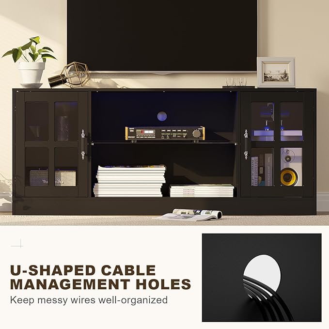 4-Piece Wall Unit TV Stand - Image 4