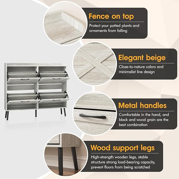 Maupvit Large Shoe Storage Cabinet - Image 4