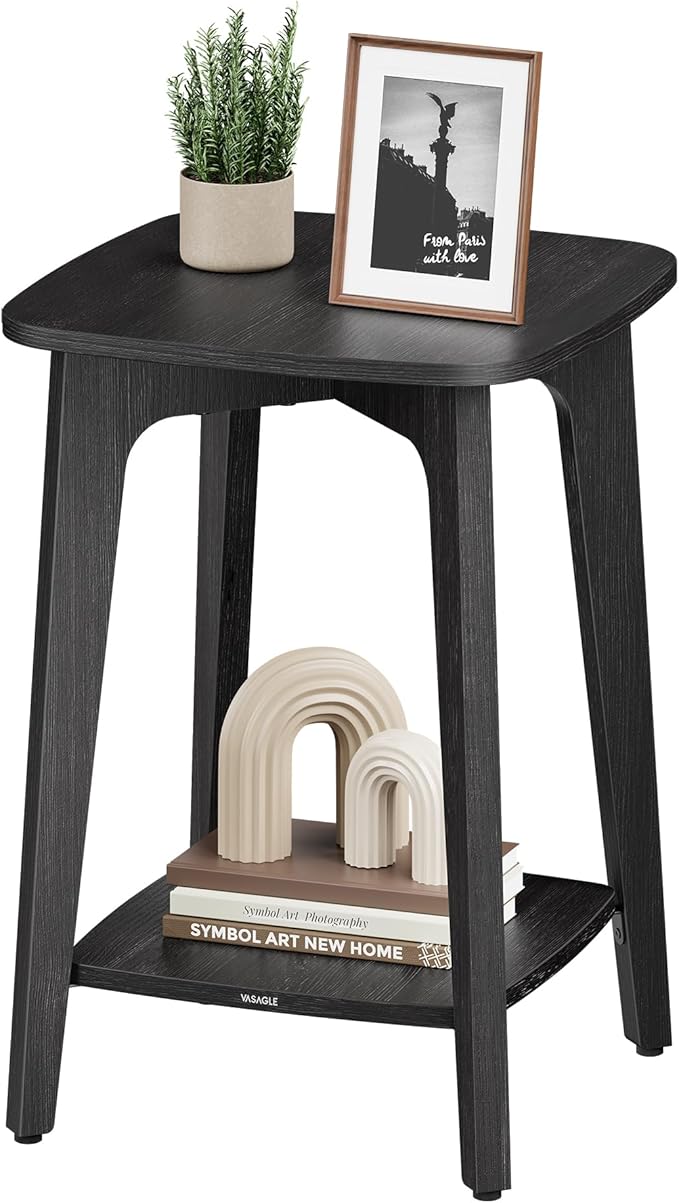 VASAGLE Side Table, Small Square End Table by VASAGLEbySONGMICSHOME