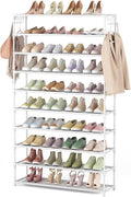 10 Tiers Shoe Rack 50 Pairs Large Capacity Tall Shoe Organizer Sturdy Shoe by LANTEFULforTidyingHouse
