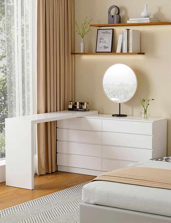 8 Drawer Vanity Dresser Combo - Image 6