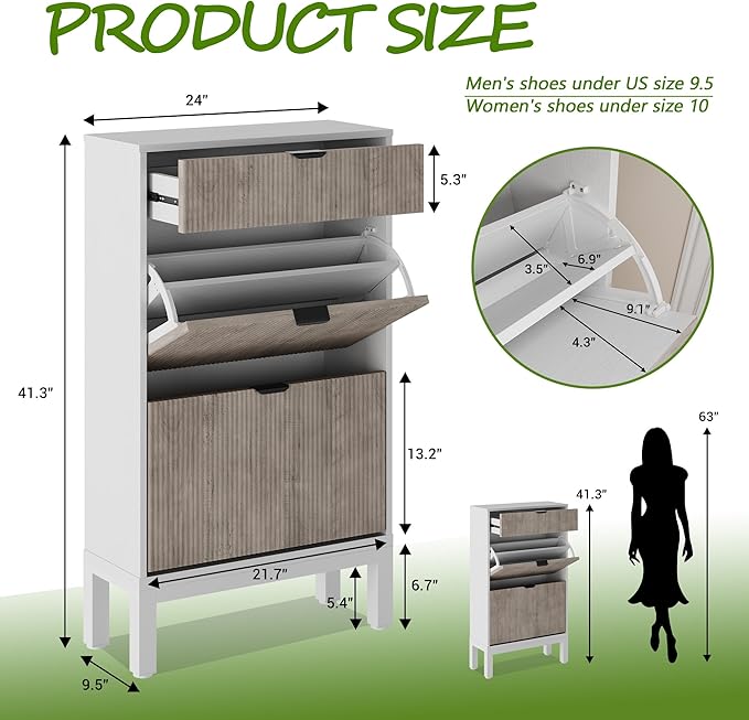 GarveeHome Shoe Storage Cabinet - Image 2